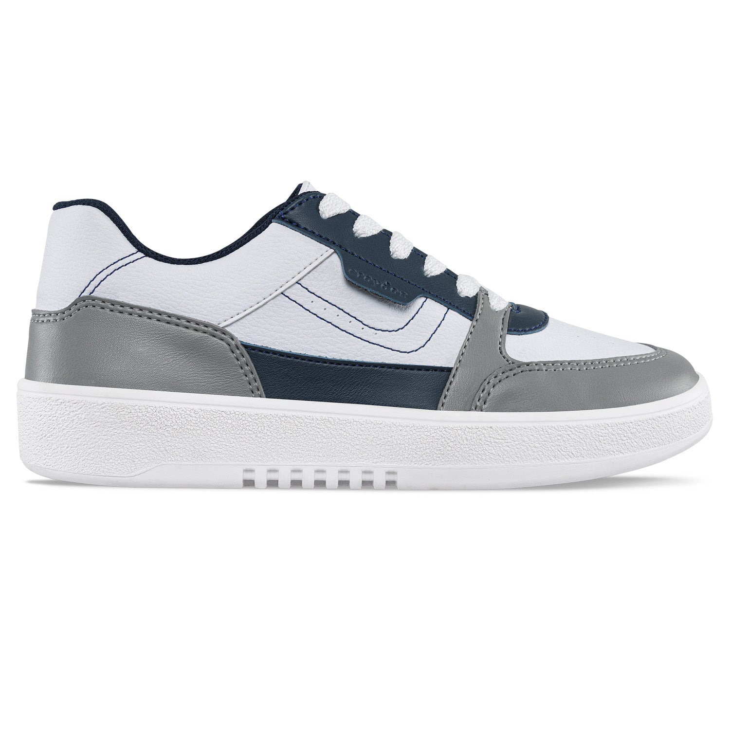 Tenis Casuales Tottori Blanco-Gris Croydon para Hombre