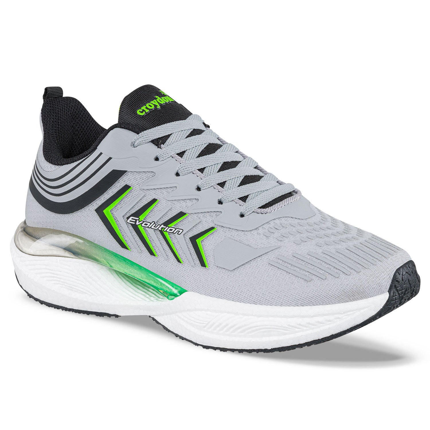 Tenis Running Quip Gris Croydon para Hombre