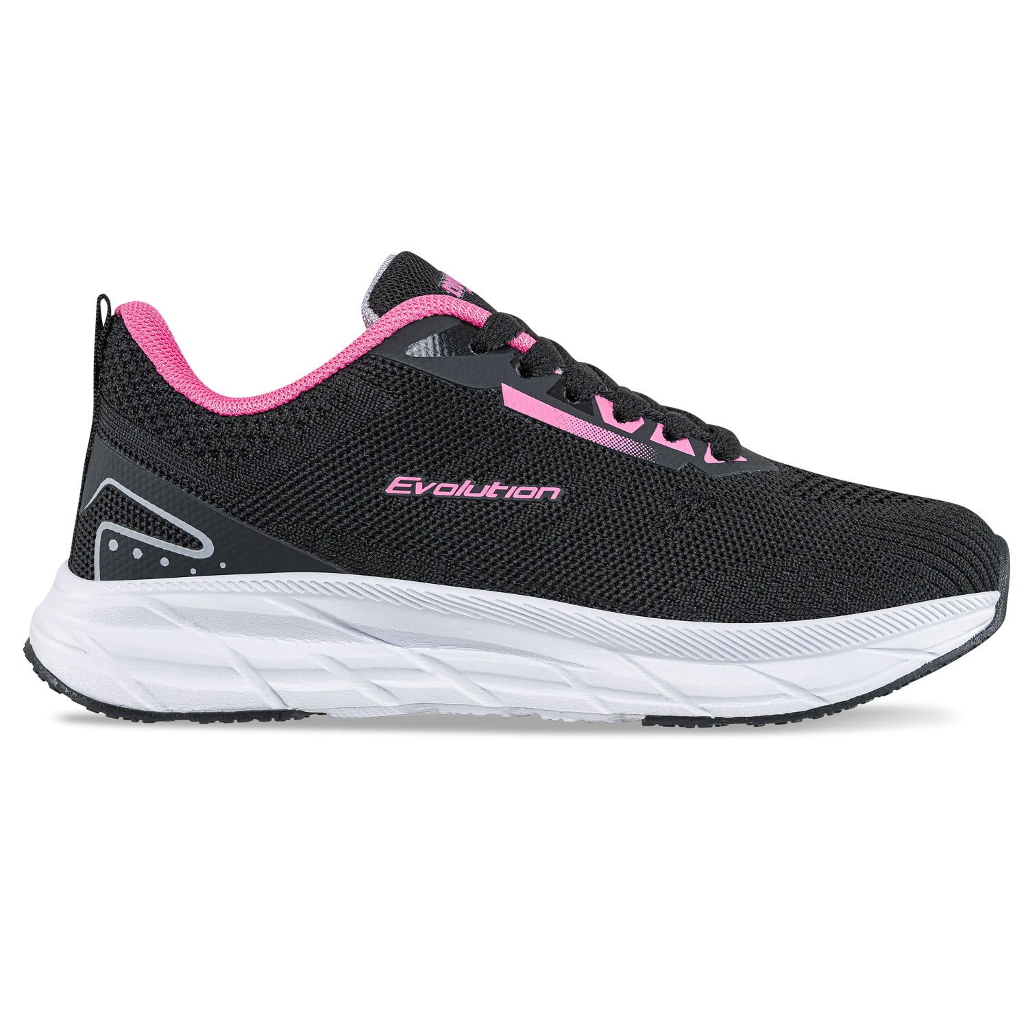 Tenis Running Rofer Negro Croydon para Niña