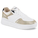 Tenis Quasa Blanco-Oro Croydon para Mujer