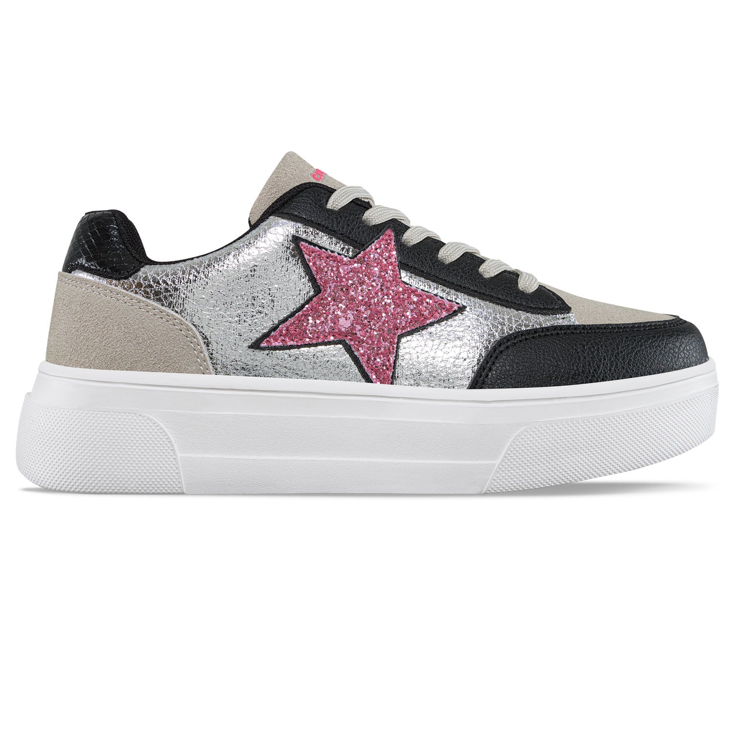Tenis Tidal Plata-Fucsia Croydon para Mujer