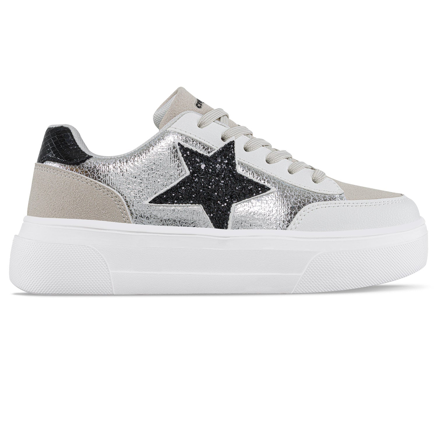 Tenis Tidal Blanco-Plata Croydon para Mujer