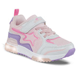 Tenis Luces Gypin Blanco-Rosa Los Gomosos para Niña