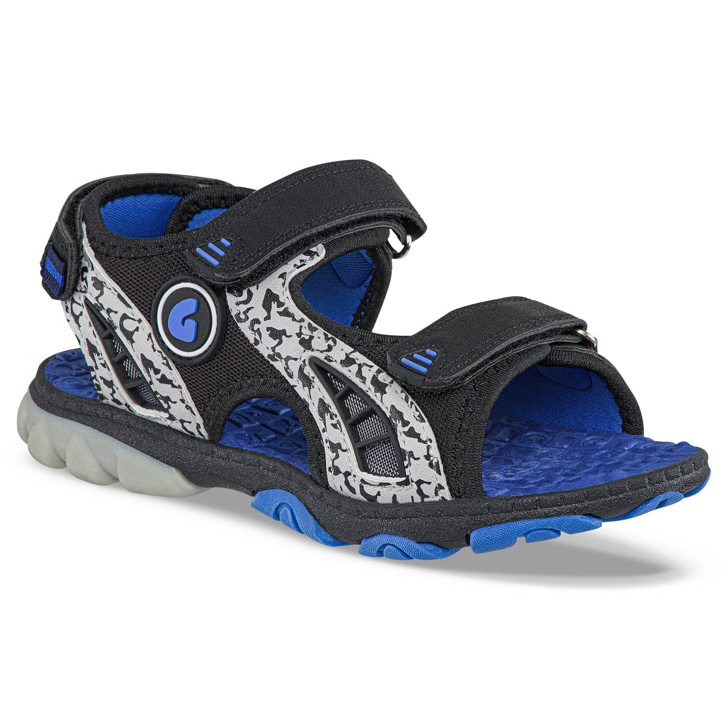 Sandalias Plum Negro Los Gomosos para Niño