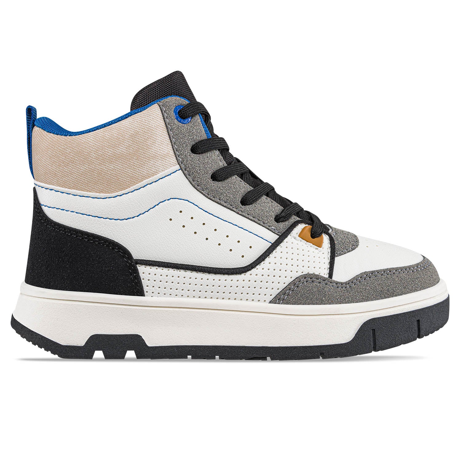 Tenis Urbanos Yinko Beige-Gris Los Gomosos para Niño