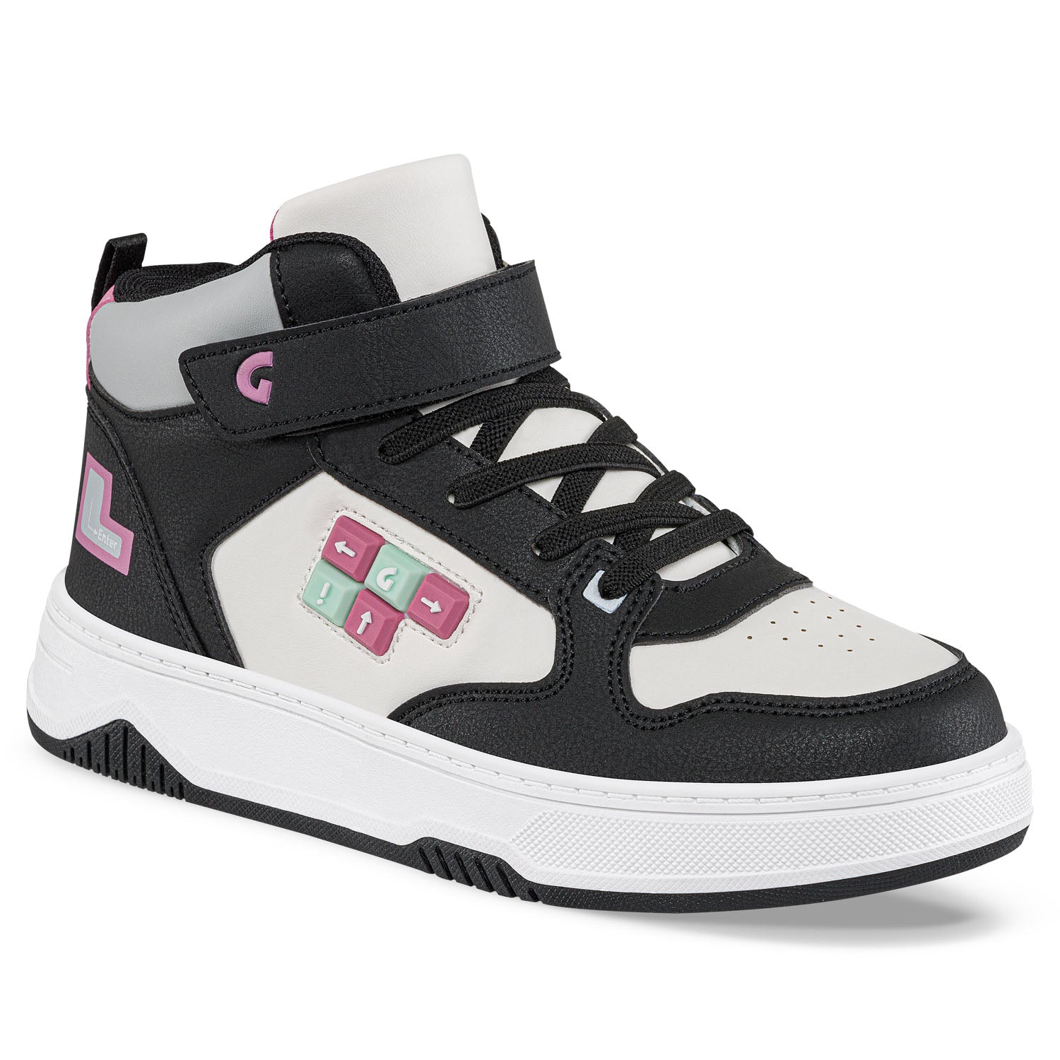 Tenis Urbanos Odyl Blanco-Negro Los Gomosos para Niña