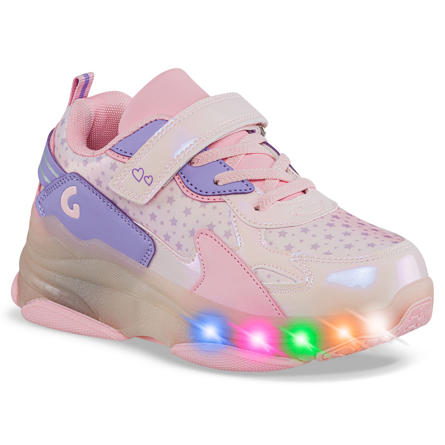 Tenis Patines Luces Grade Rosa Los Gomosos para Niña