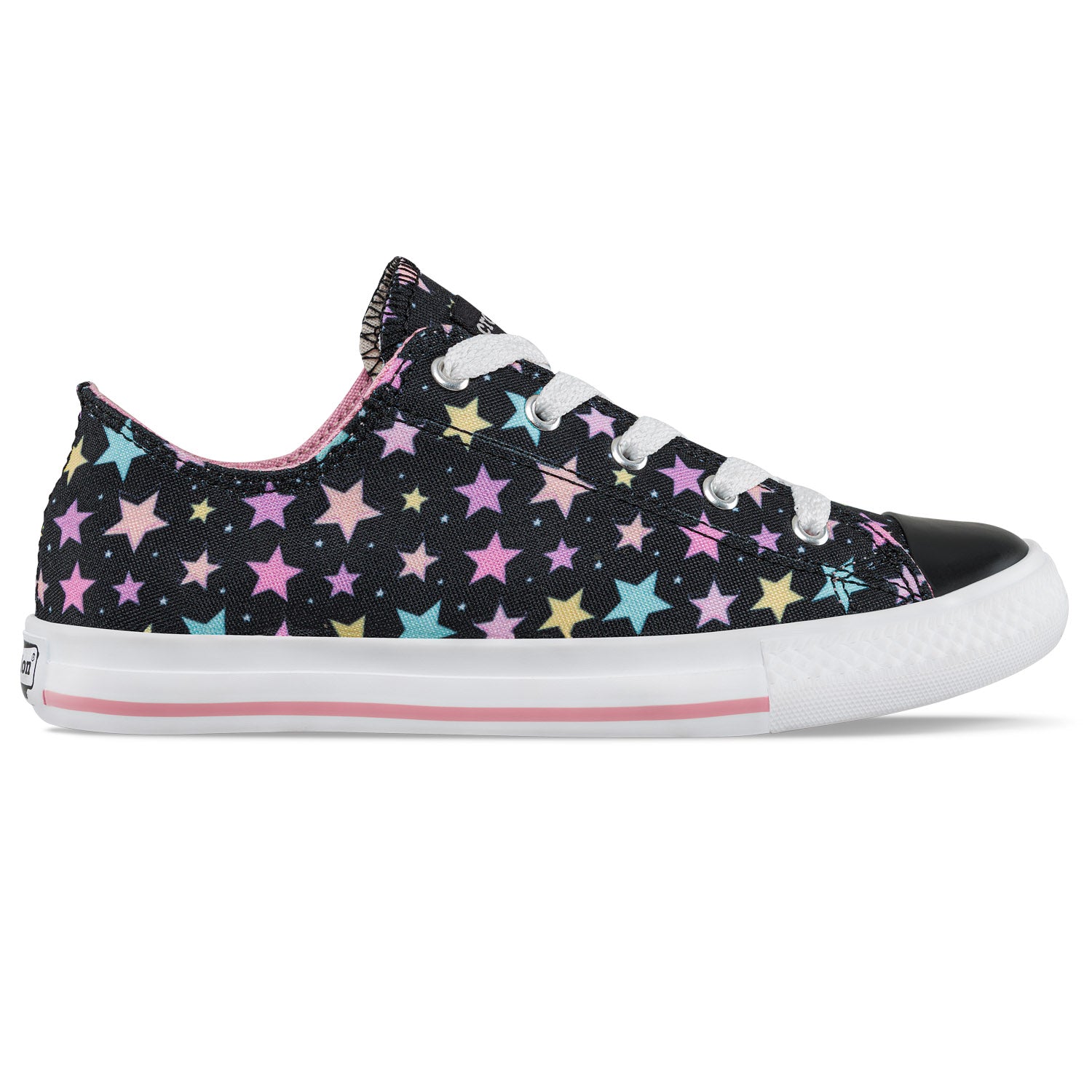 Tenis Casuales Lou Bajo Negro Croydon para Niño