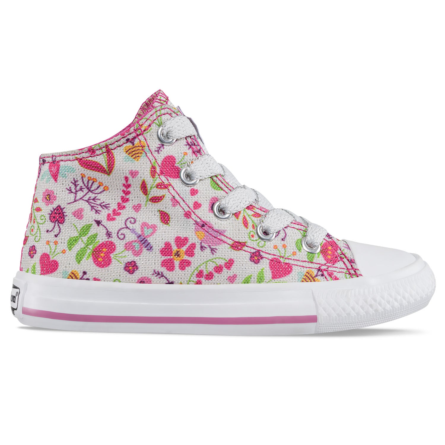 Tenis Casuales Takada Alto Fucsia Los Gomosos para Niña