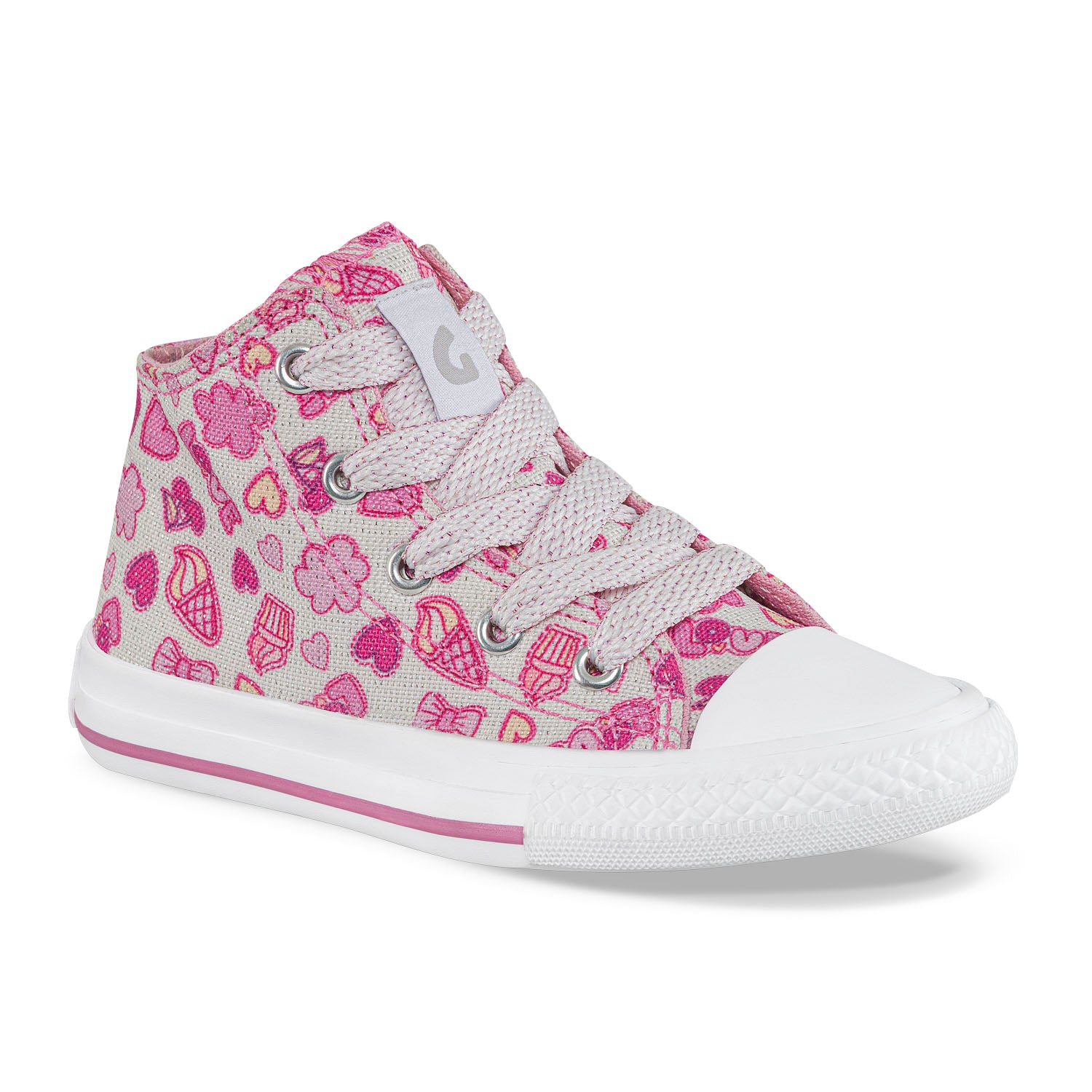 Tenis Casuales Beebe Alto Fucsia Los Gomosos para Niña