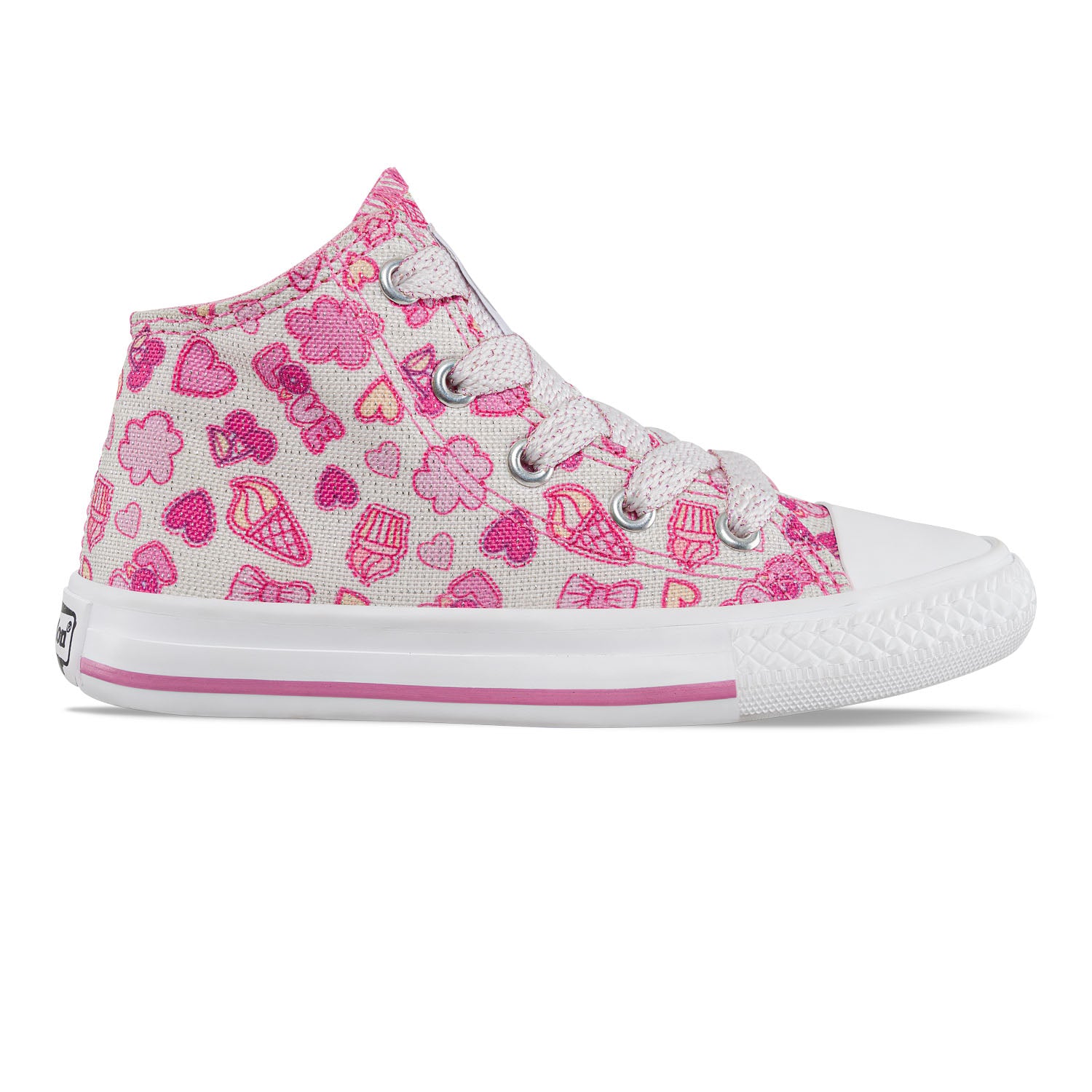 Tenis Casuales Beebe Alto Fucsia Los Gomosos para Niña