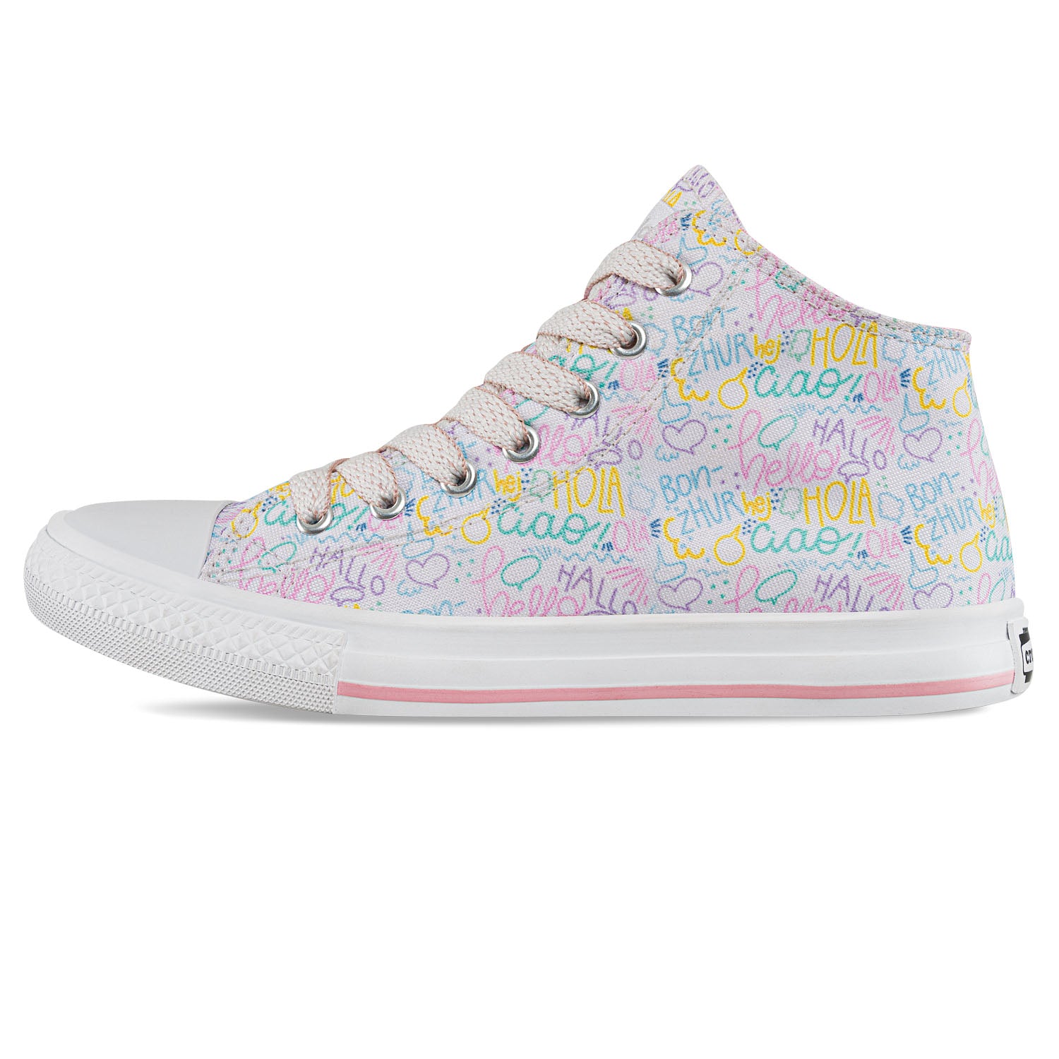 Tenis Casuales Minka Alto Blanco Croydon para Niña