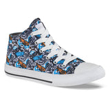 Tenis Casuales Krabs Alto Azul Croydon para Niño