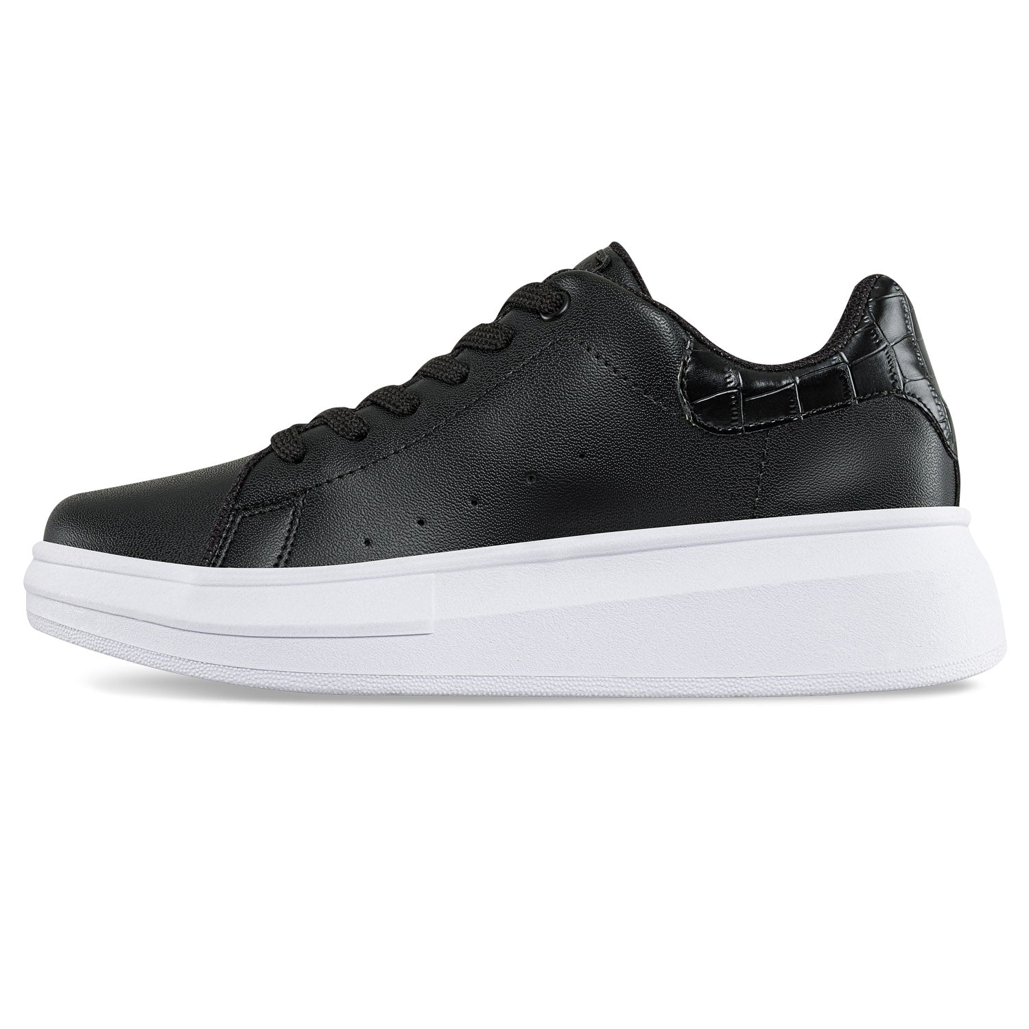 Tenis Urbanos Siena Negro-Blanco Croydon para Mujer