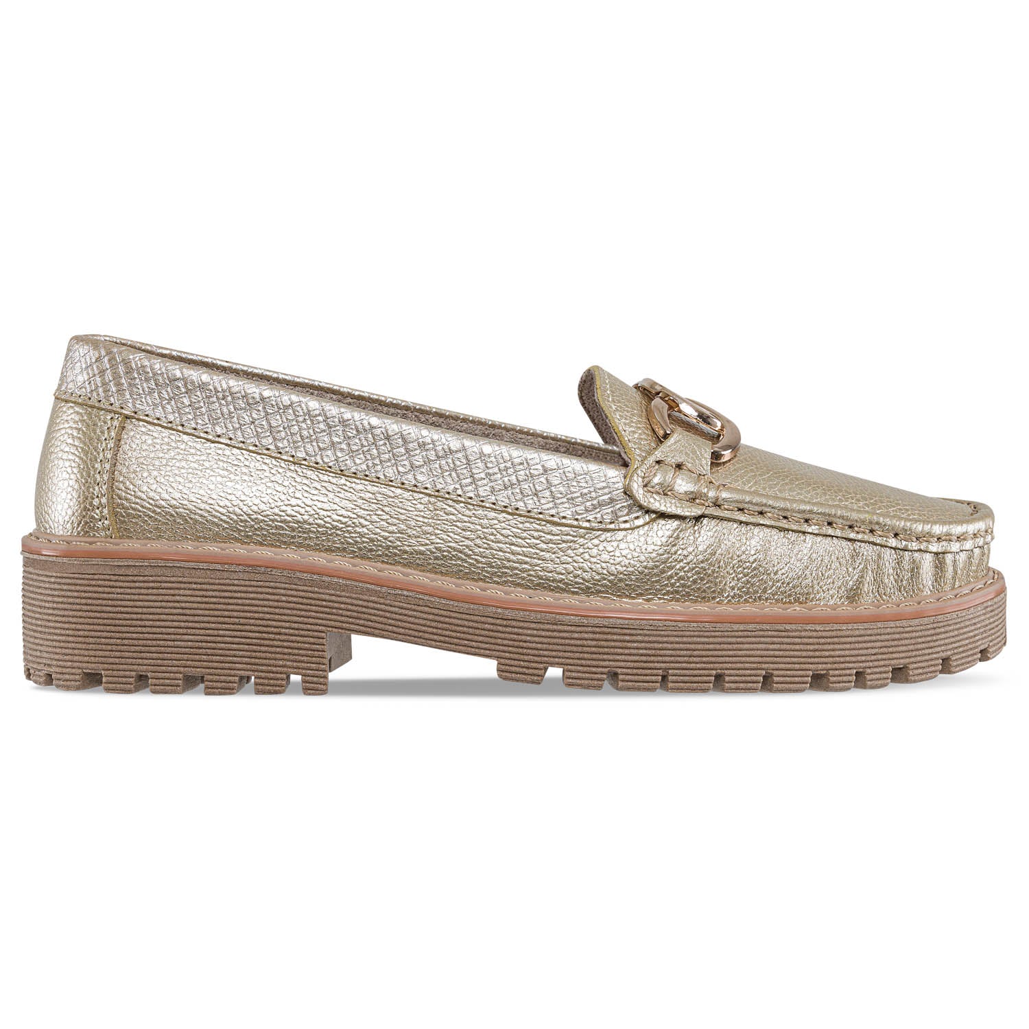 Mocasines Yazli Oro Croydon para Mujer