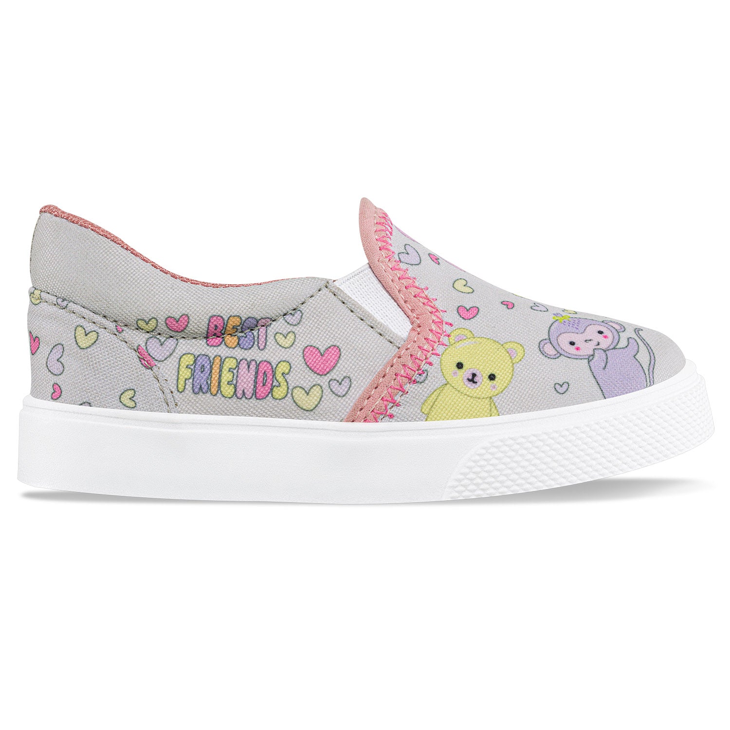 Tenis Casuales Uncles Gris Los Gomosos para Niña