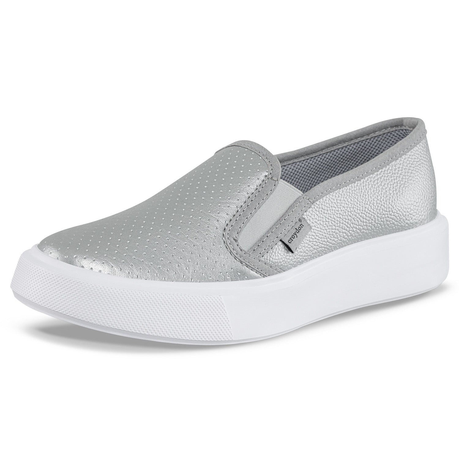 Tenis Casuales Faroo Plata Croydon para Mujer