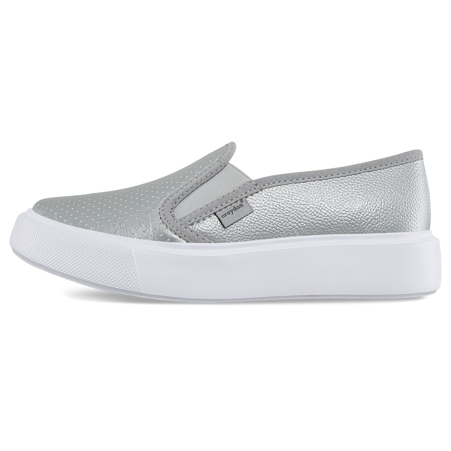 Tenis Casuales Faroo Plata Croydon para Mujer