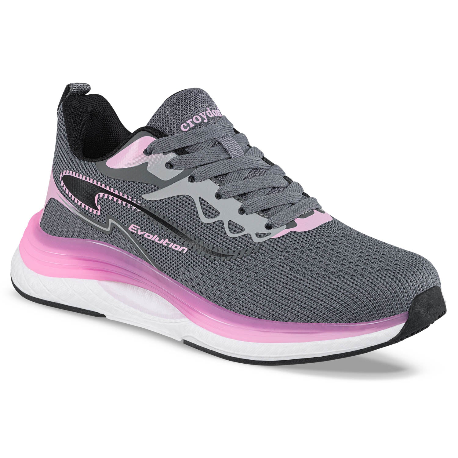 Tenis Running Broxu Gris Osc Croydon para Mujer