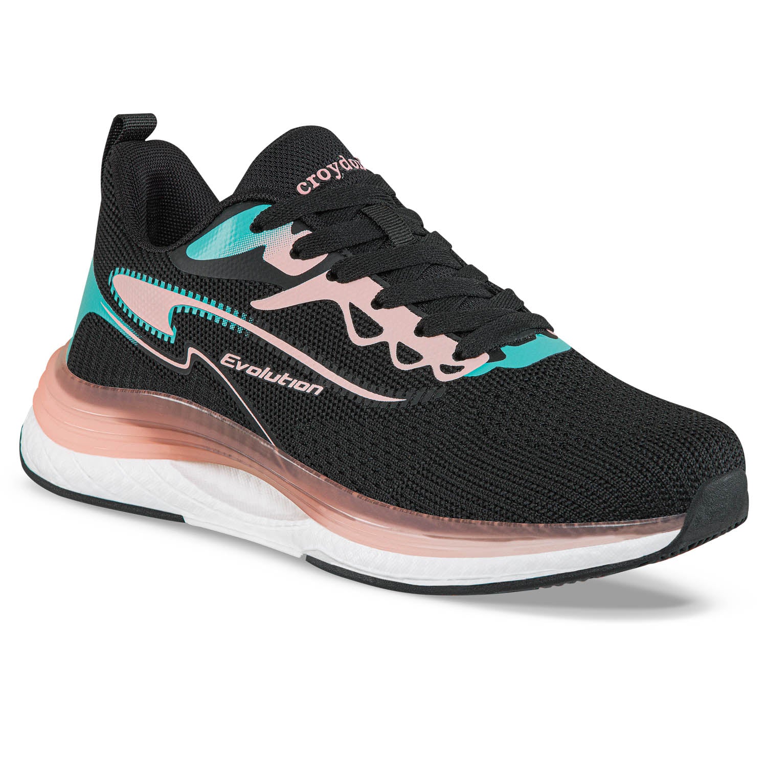 Tenis Running Broxu Negro Croydon para Mujer
