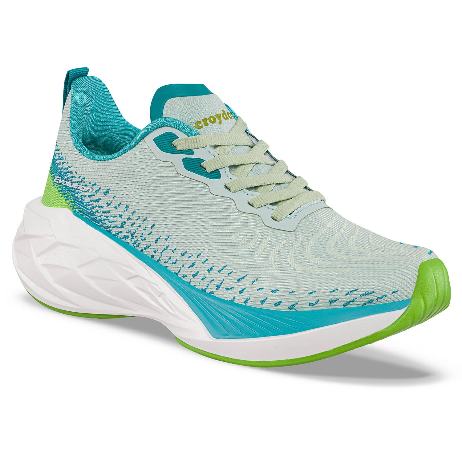 Tenis Running Kavan Verde Claro Croydon para Mujer