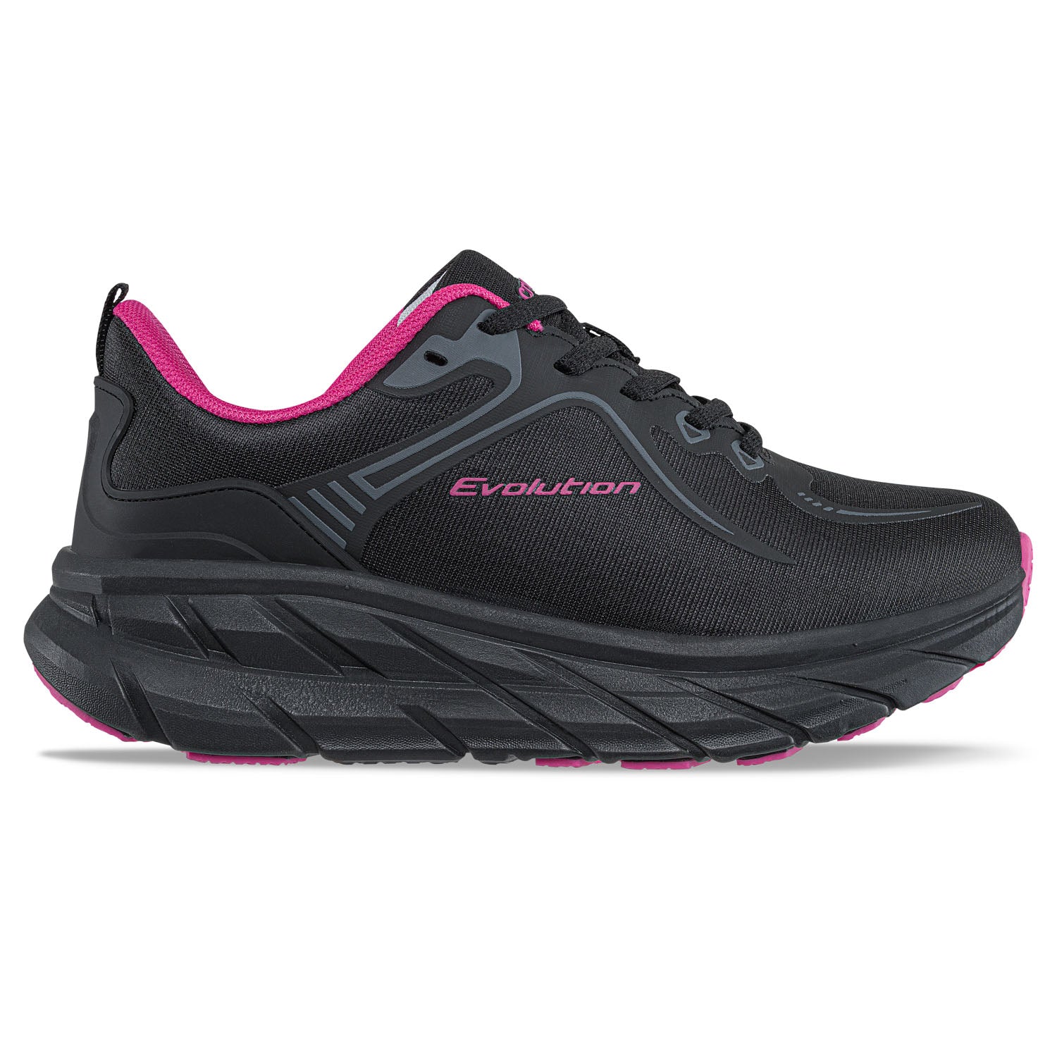 Tenis Running Lukup Negro-Negro Croydon para Mujer
