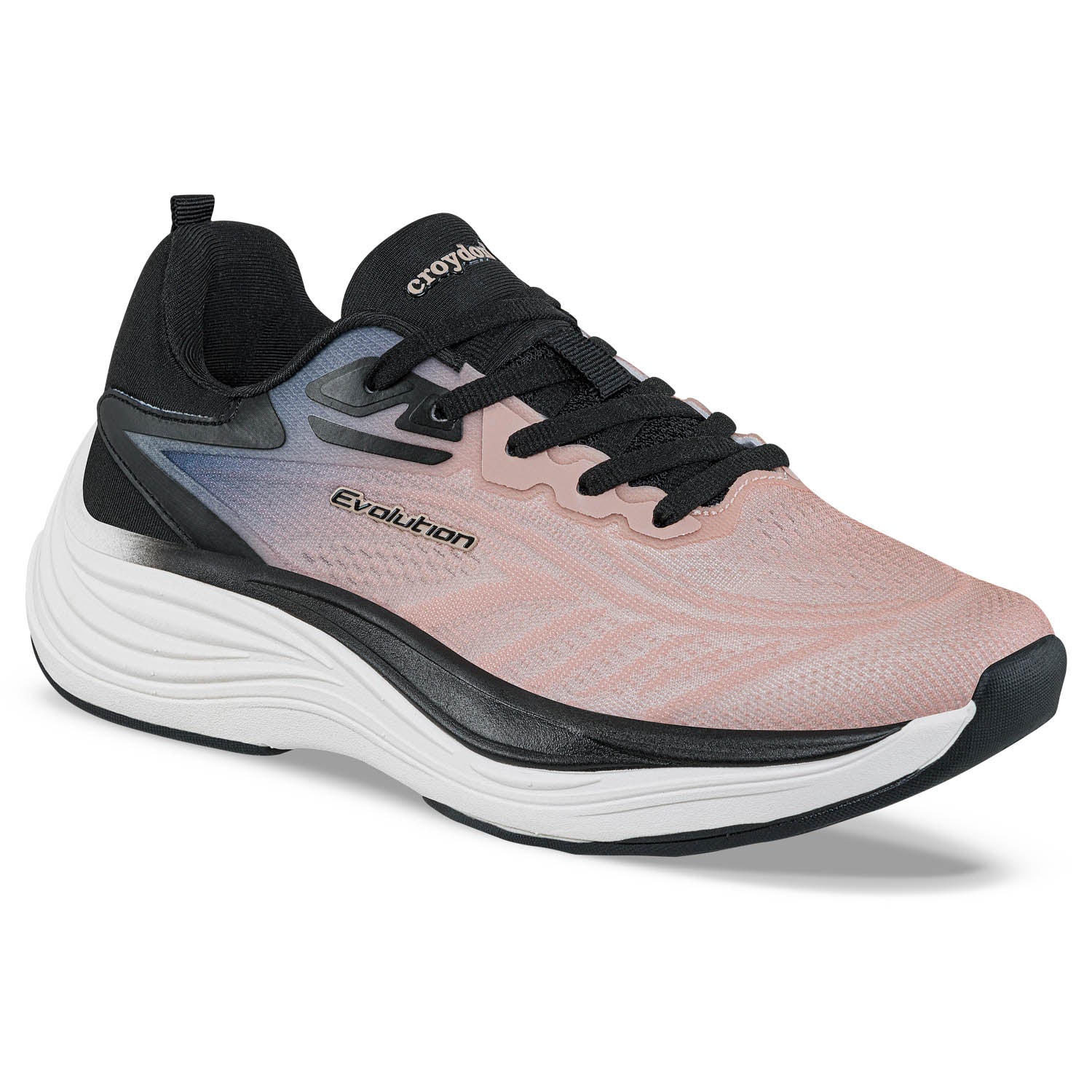 Tenis Running Marbu Rosa-Negro Croydon para Mujer