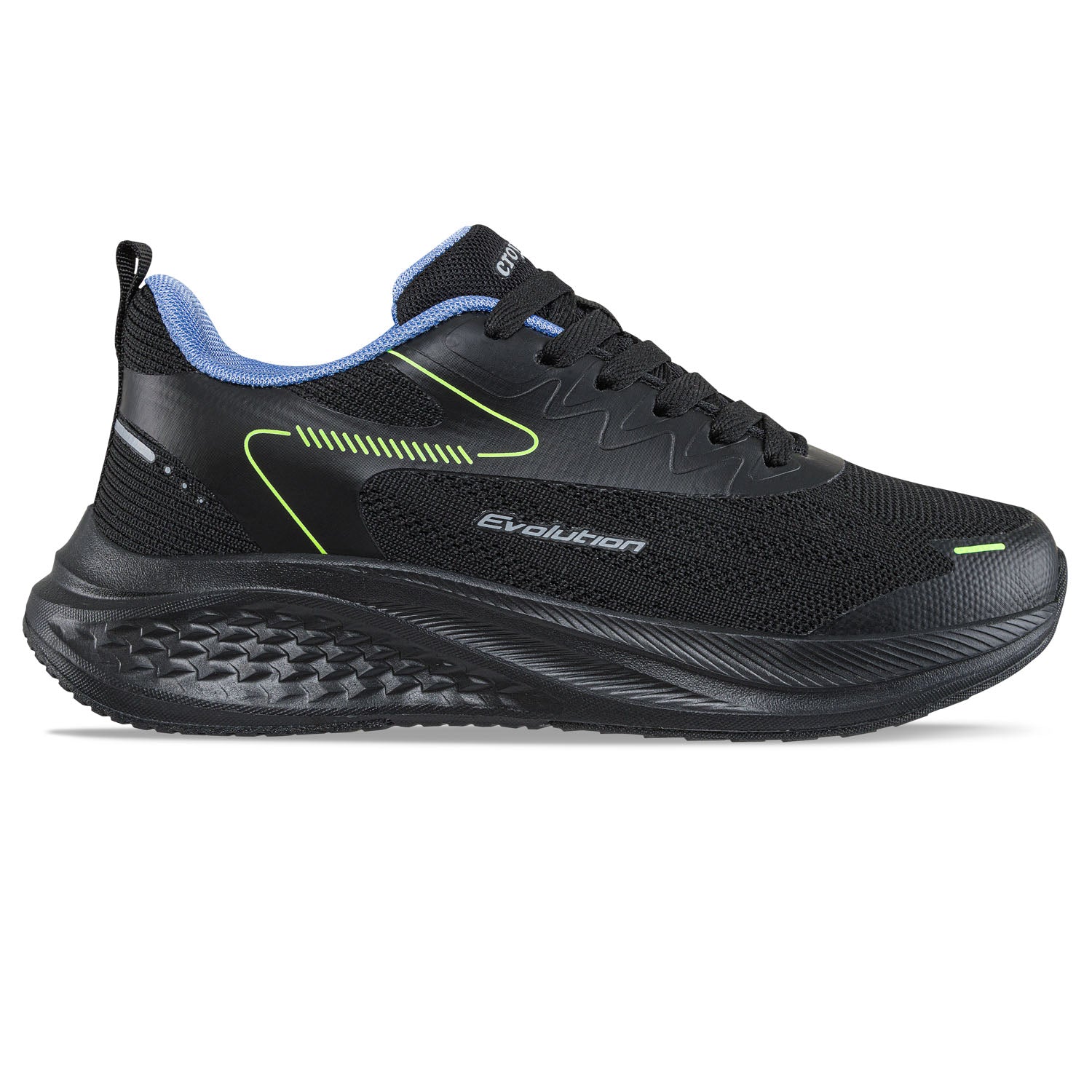 Tenis Running Nictel Negro-Negro Croydon para Mujer