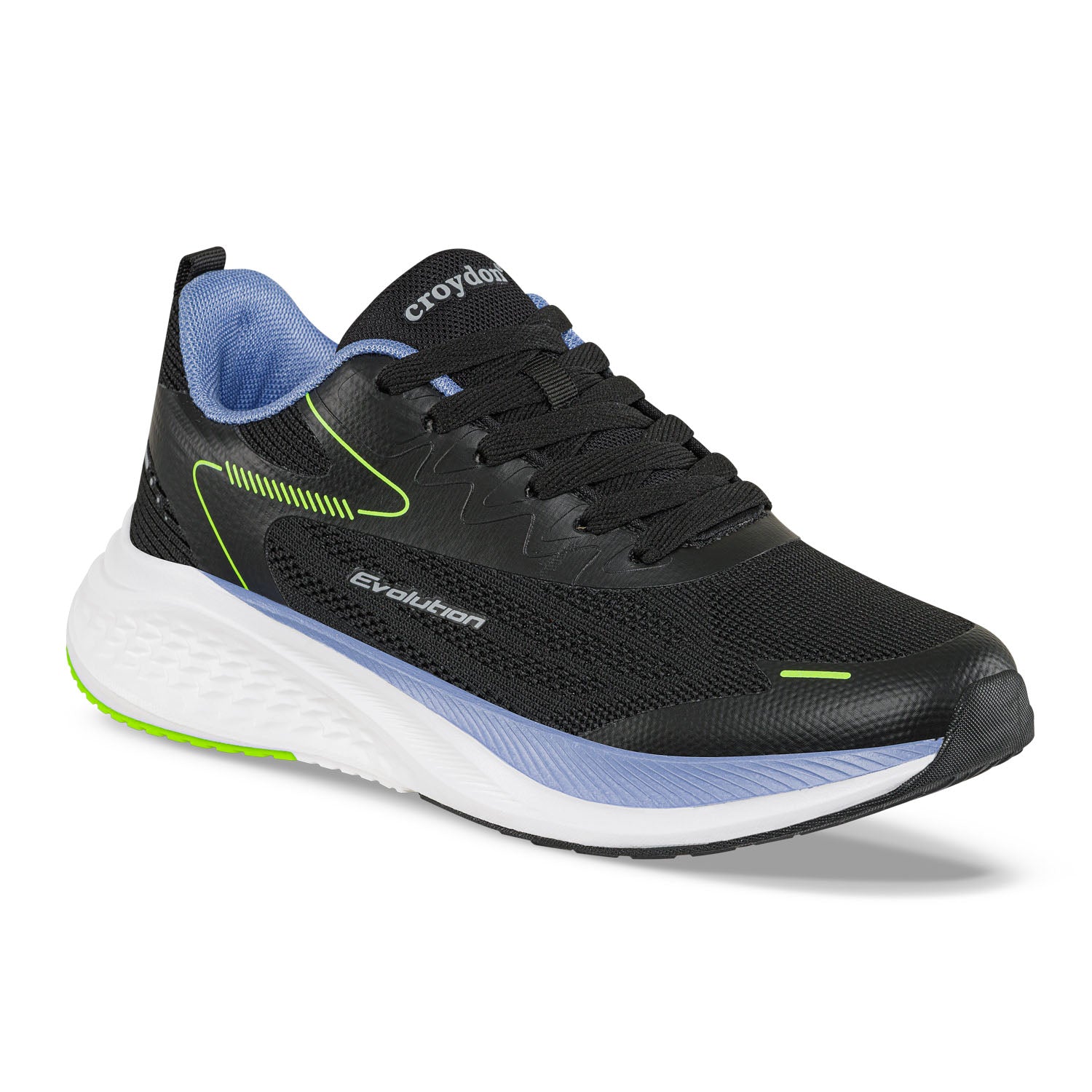Tenis Running Nictel Negro Croydon para Mujer