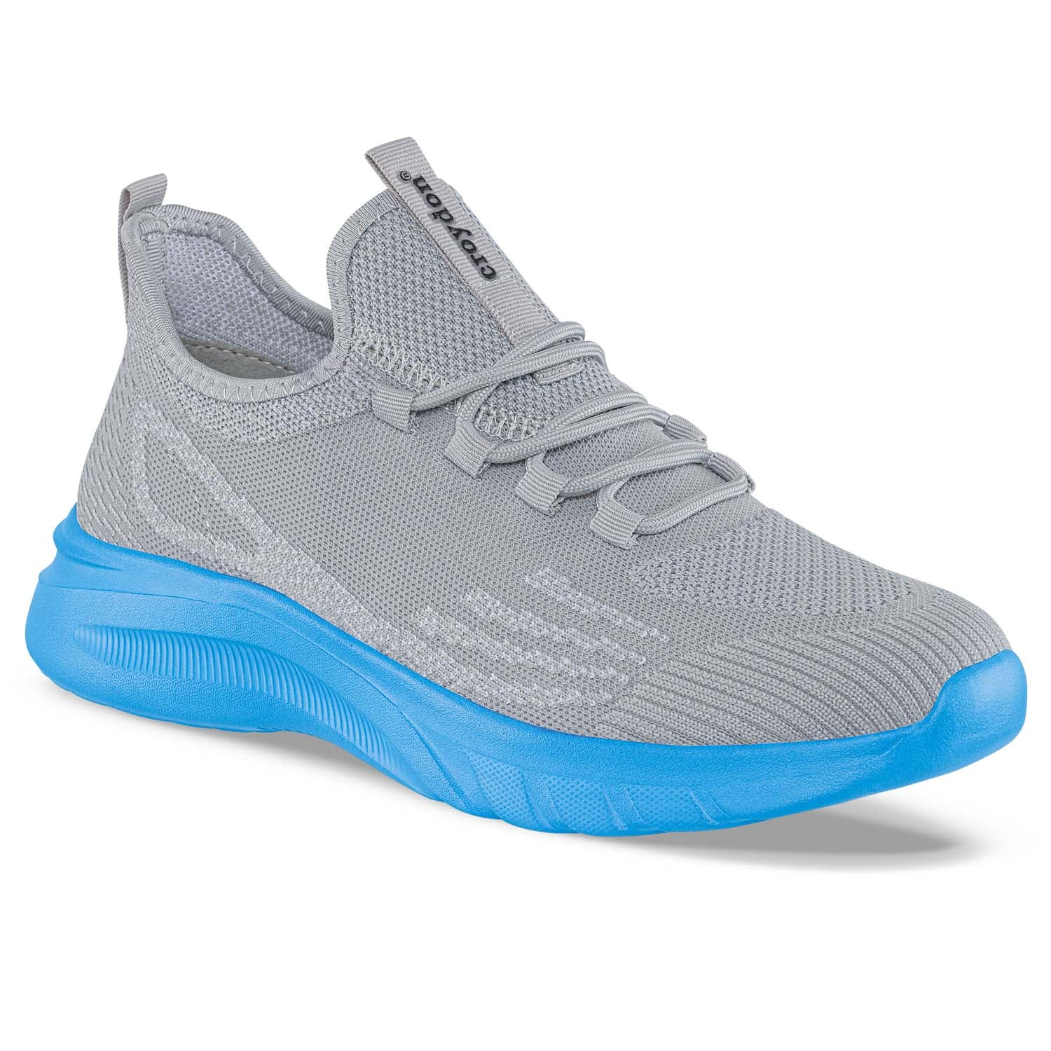 Tenis Running Pemax Gris-Azul Croydon para Hombre