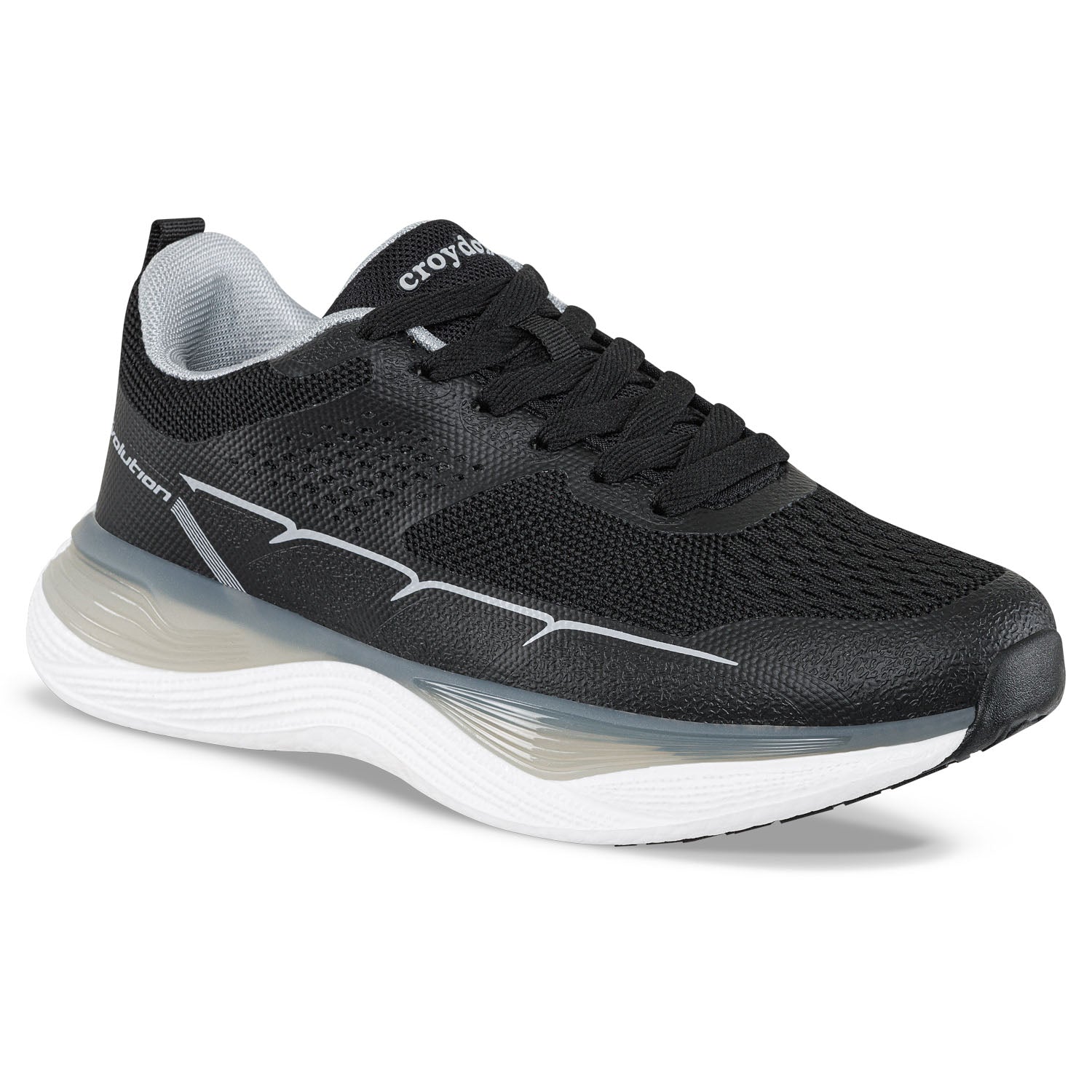 Tenis Running Worzi Negro Croydon para Mujer