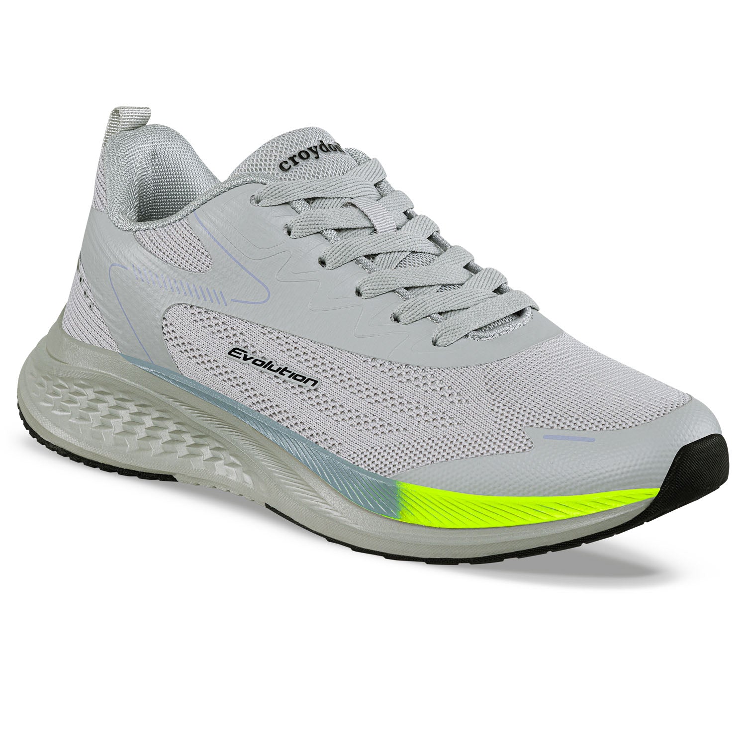 Tenis Running Yazer Gris-Verde Croydon para Hombre