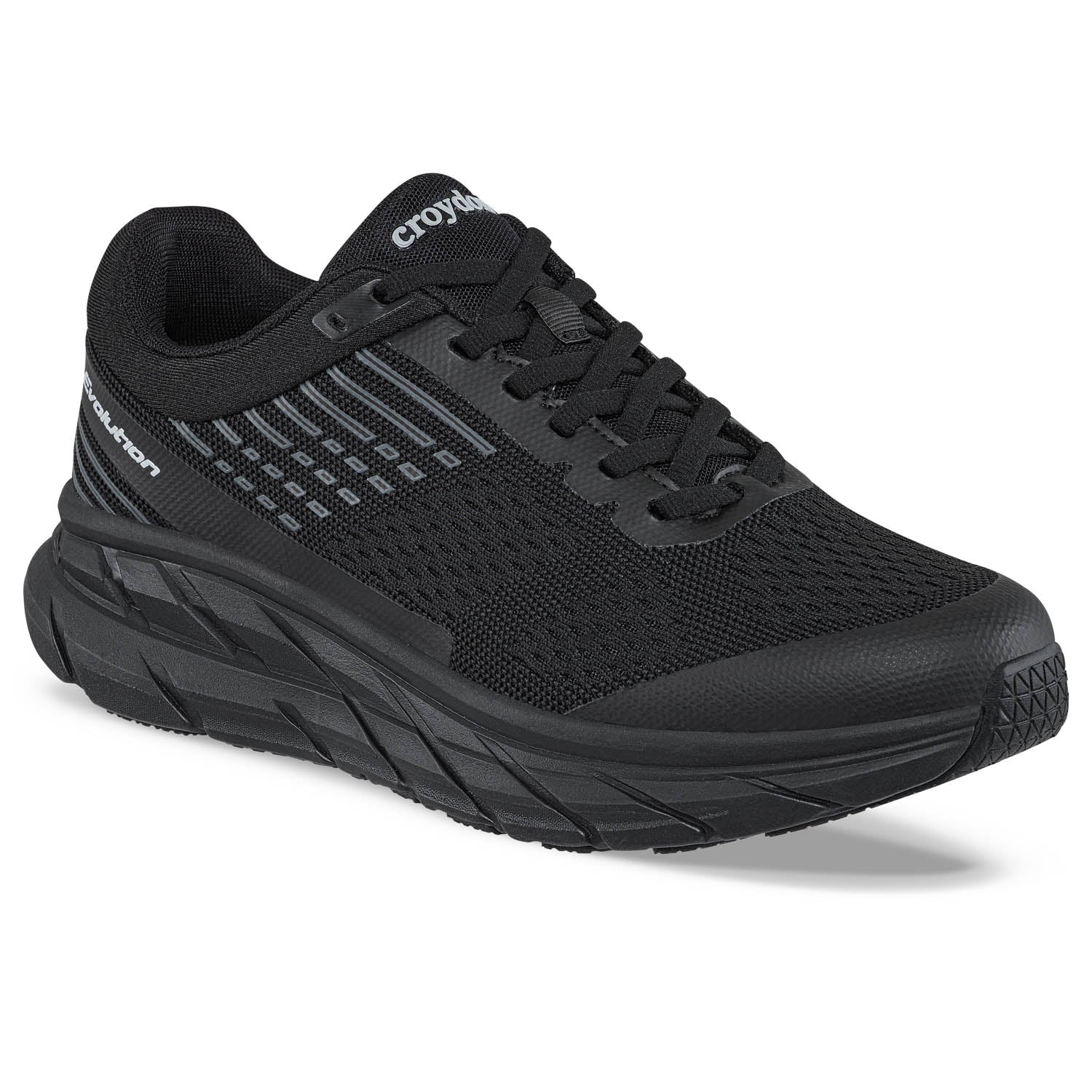 Tenis Running Zyner Negro-Negro Croydon para Hombre