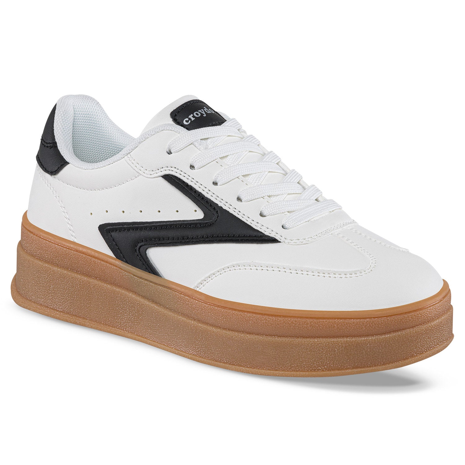Tenis Urbanos Drix Blanco-Negro Croydon para Mujer