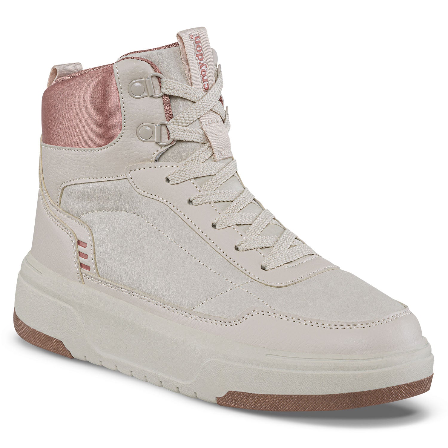 Tenis Urbanos Hyzara Beige Croydon para Mujer
