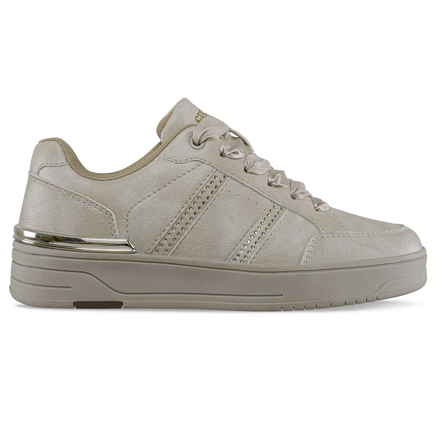 Tenis Urbanos Navira Beige Croydon para Mujer