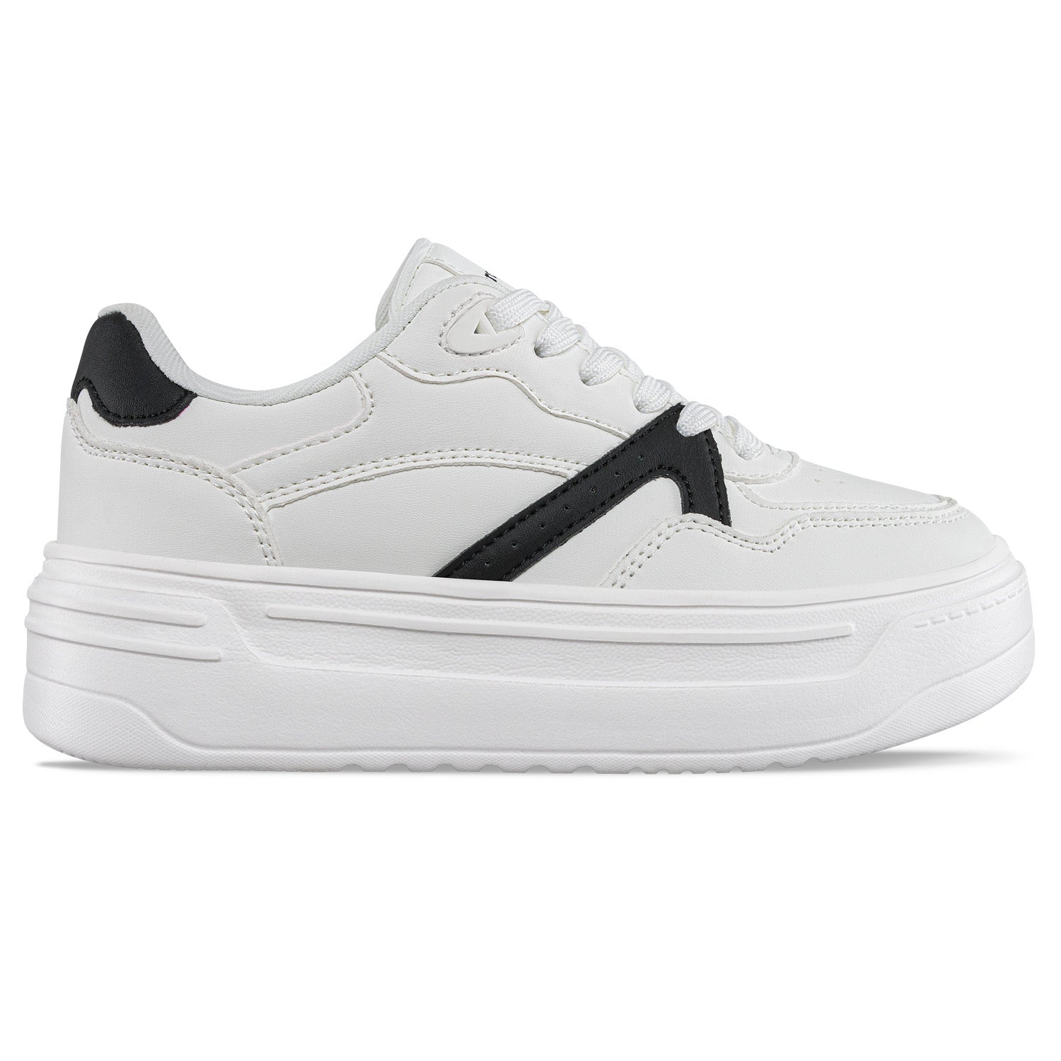 Tenis Urbanos Plitty Blanco-Negro Croydon para Mujer