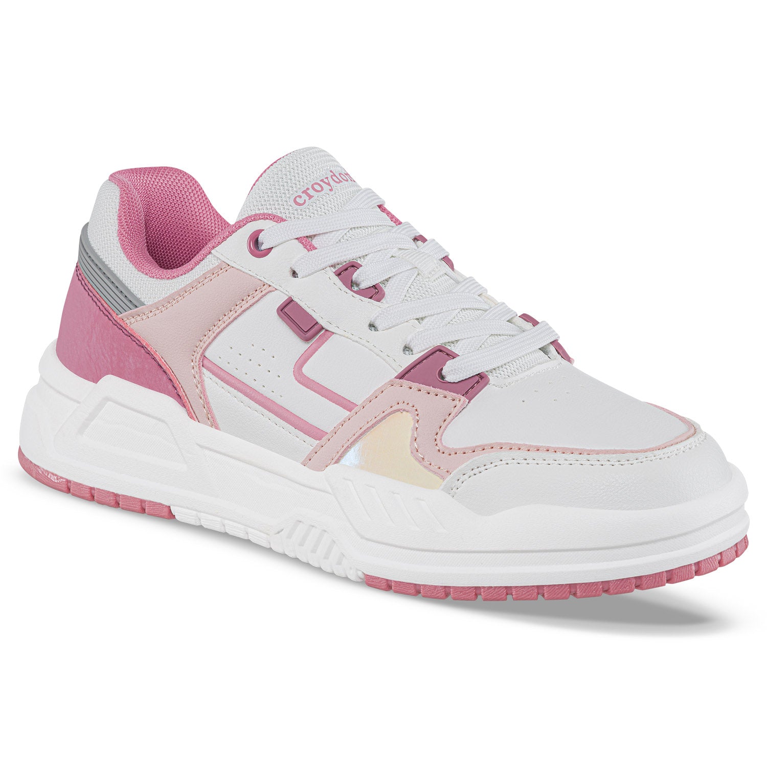 Tenis Urbanos Torx Blanco-Rosa Croydon para Mujer