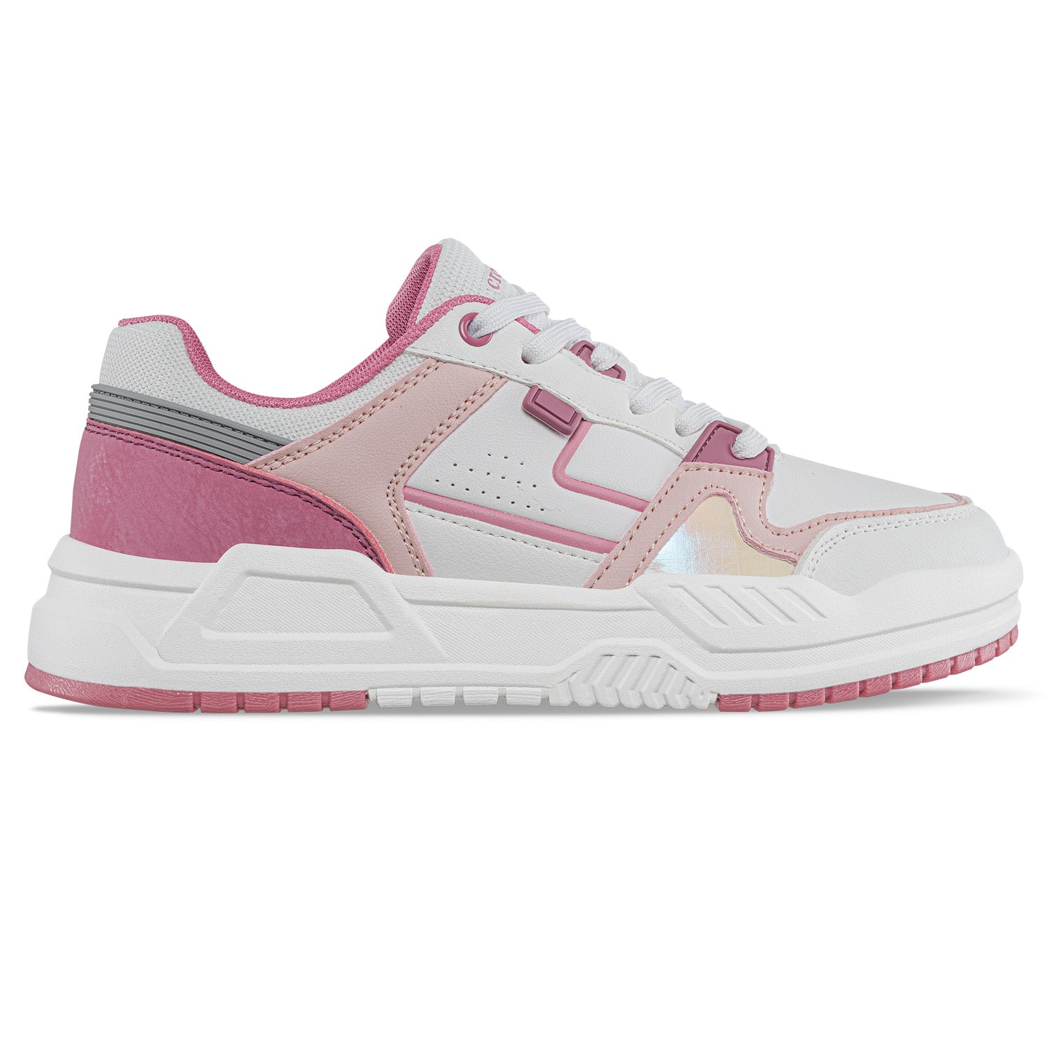 Tenis Urbanos Torx Blanco-Rosa Croydon para Mujer