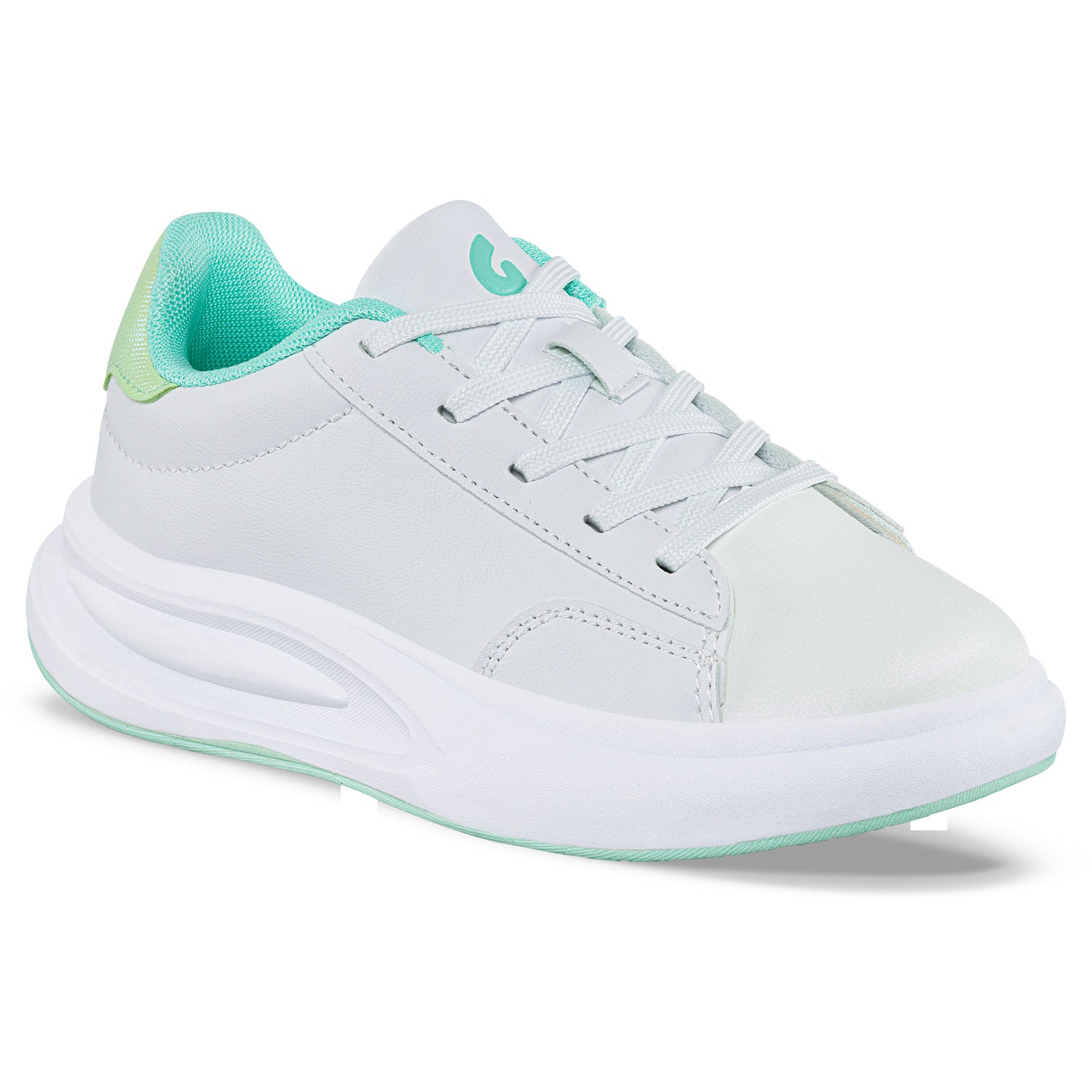 Tenis Urbanos Dakal Blanco-Verde Los Gomosos para Niña