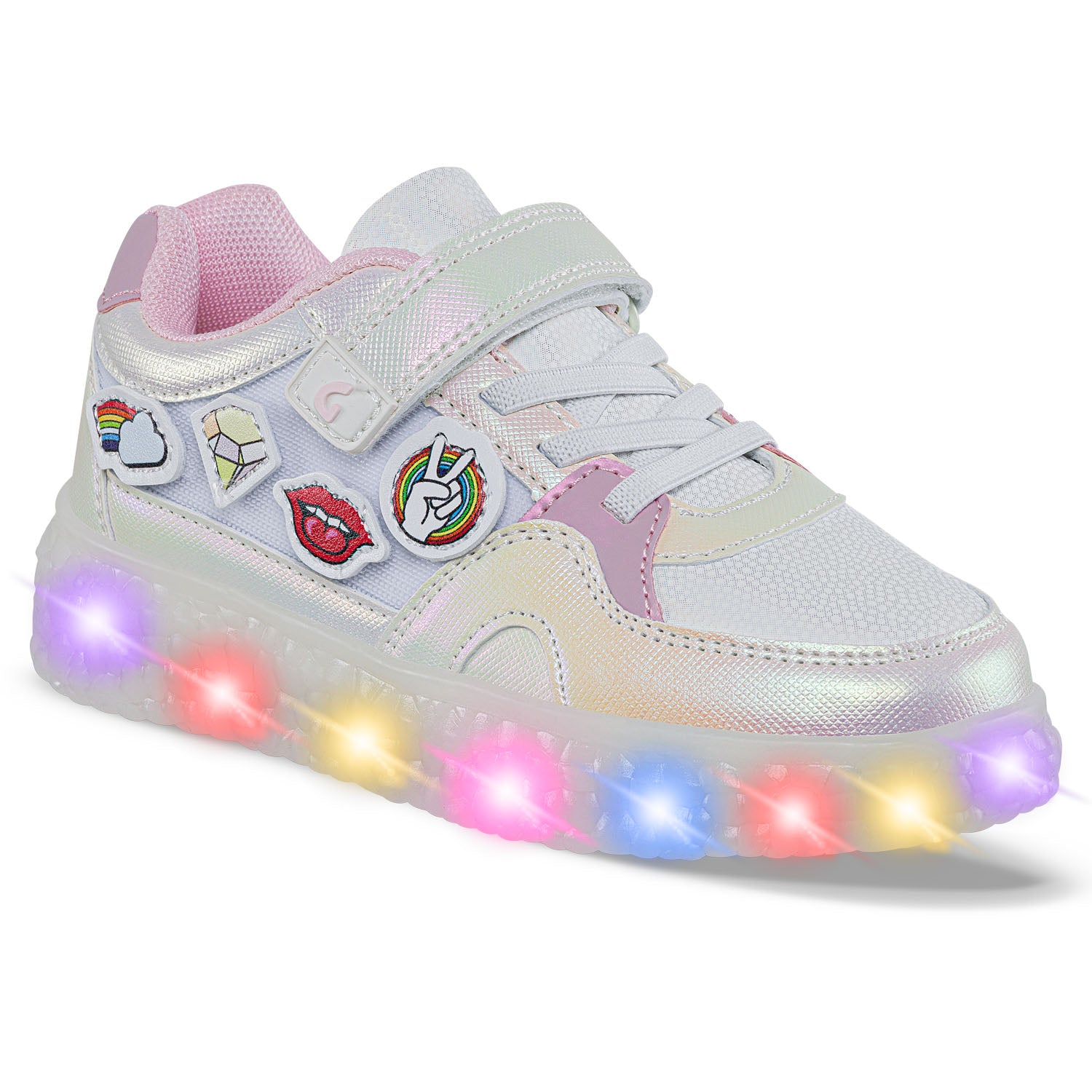 Tenis Luces Gerfy Blanco Los Gomosos para Niña