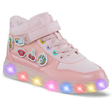 Tenis Luces Gernal Rosa Los Gomosos para Niña