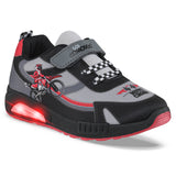 Tenis con Luces Halime Negro Los Gomosos para Niño