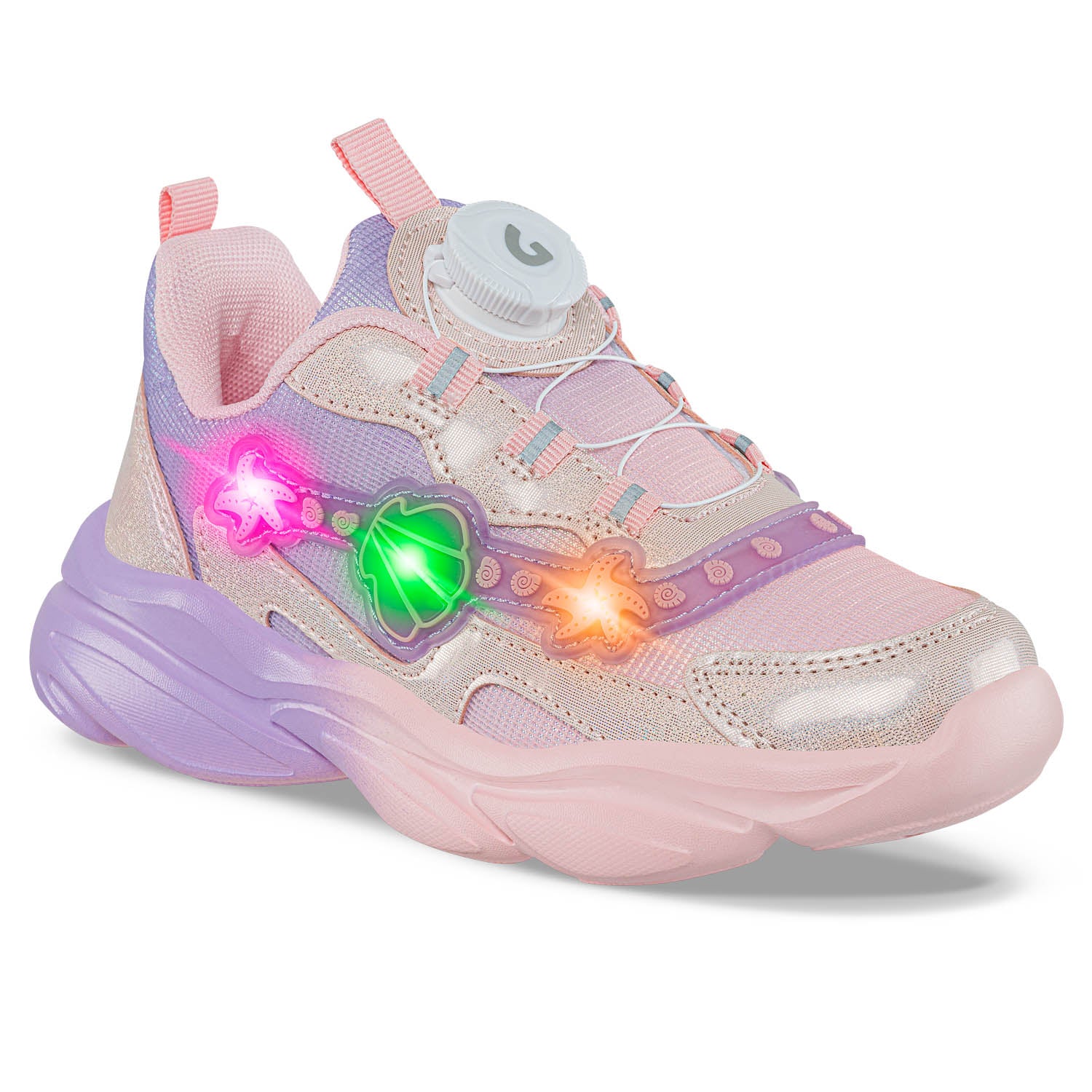 Tenis Luces Jomir Rosa Los Gomosos para Niña