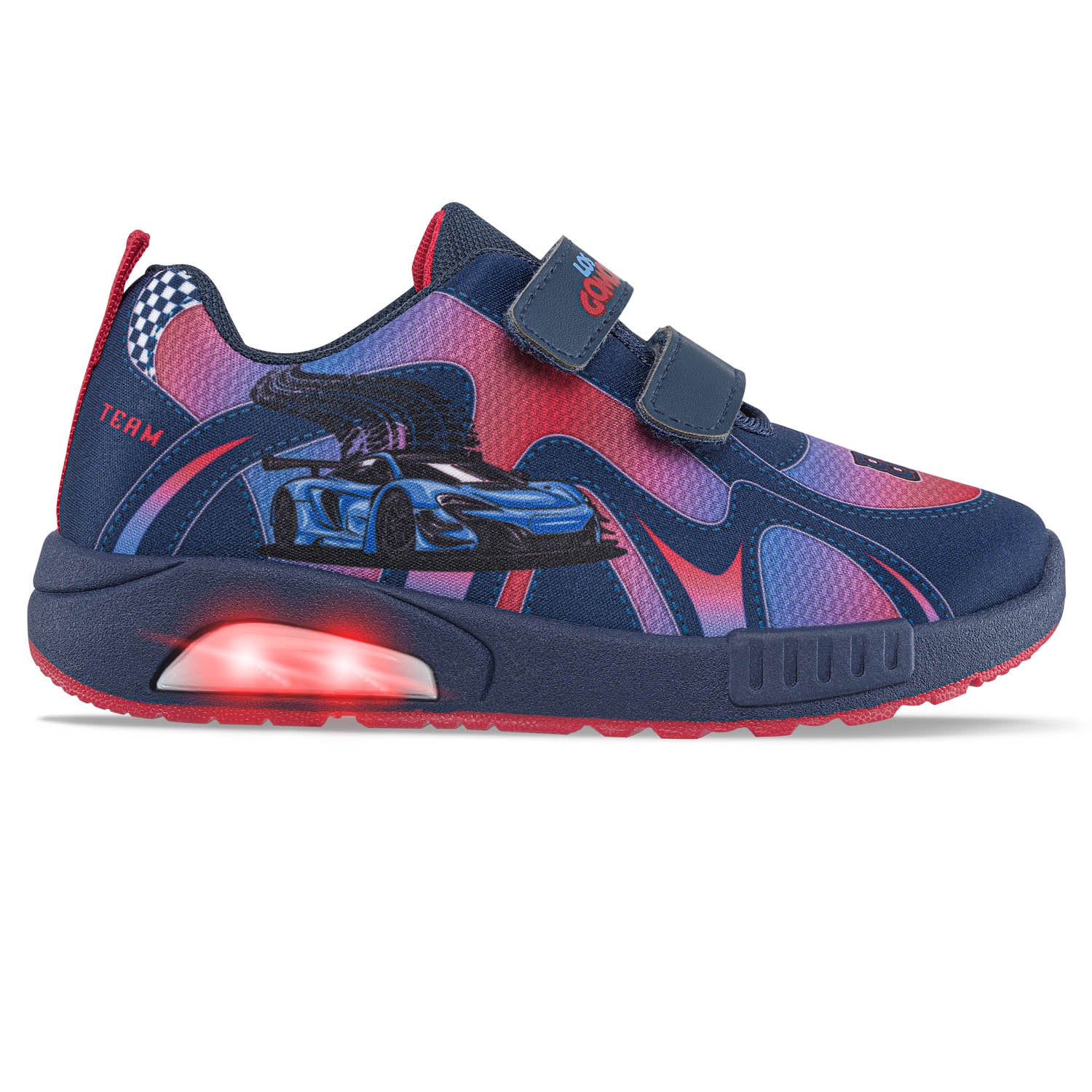 Tenis con Luces Kenok Azul O-Rojo Los Gomosos para Niño