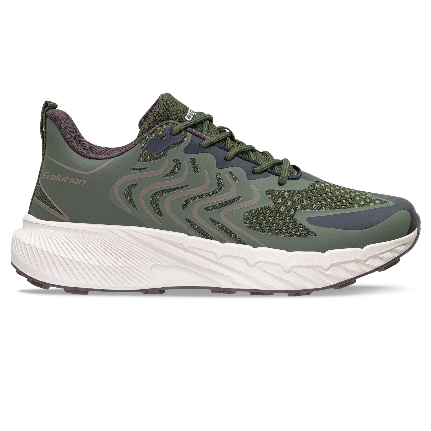 Tenis Running Krox Verde Osc Croydon para Hombre