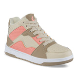 Tenis Urbanos Kuxoj Beige-Coral Los Gomosos para Niña