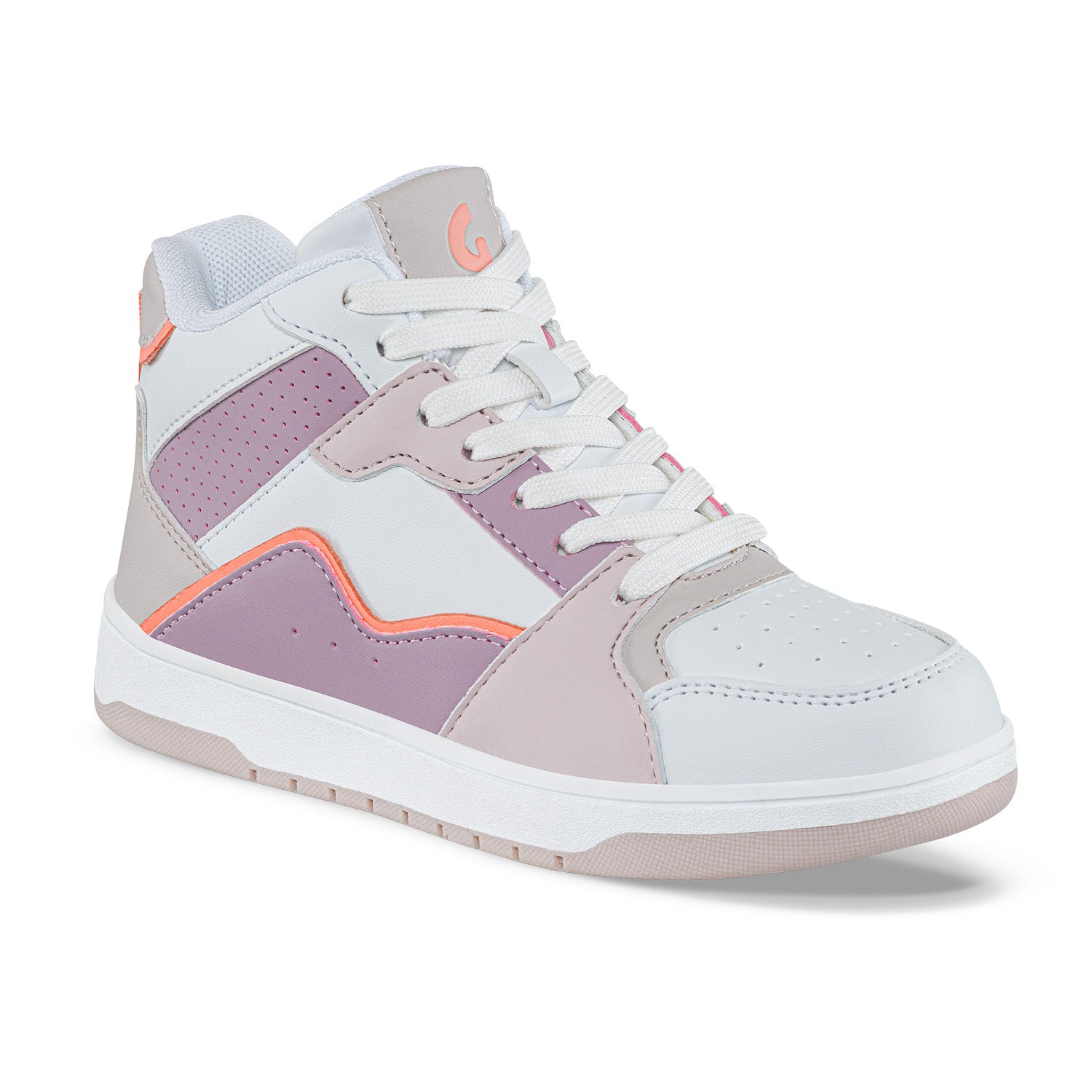 Tenis Urbanos Kuxoj Blanco-Mora Los Gomosos para Niña