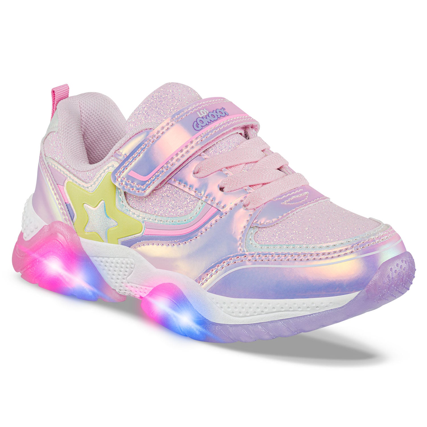 Tenis Luces Lunex Rosa Los Gomosos para Niña