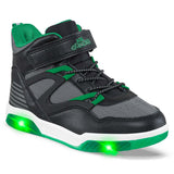 Tenis con Luces Trew Negro-Verde Los Gomosos para Niño